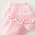thumbnail image 5 of Baby Girls Cotton Lace Socks,Ruffle Frilly Princess Style Ankle Socks for Girls Toddler Infant Baby, 5 of 7