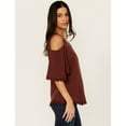 thumbnail image 2 of Shyanne Women's Short Sleeve Cold Shoulder Top - SWSP24W64-BN XXX-  US, 2 of 5
