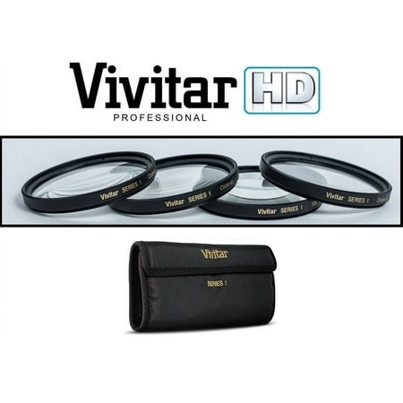 4-Pcs Hi Def +1/+2/+4/+10 Close-Up Macro Lens Set For Nikon 1 AW1 J5 (40.5mm Compatible)