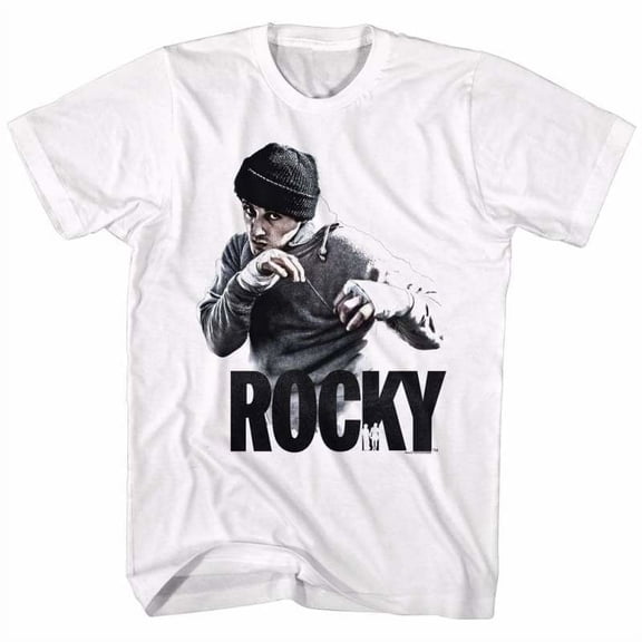 ROCKY-40TH ANNIVERSARY-WHITE ADULT S/S TSHIRT-3XLT