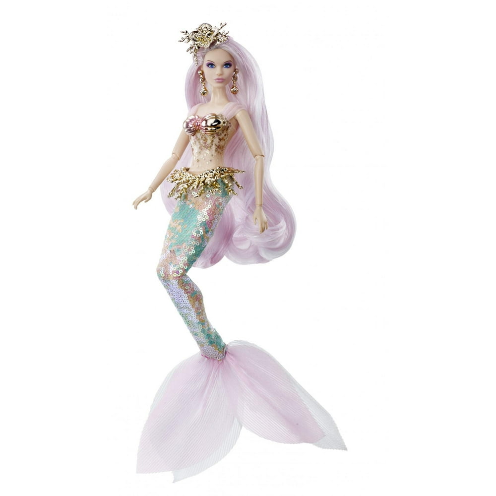 Barbie Collector Mermaid Enchantress Fantasy Doll with Pink Hair - Walmart.com - Walmart.com