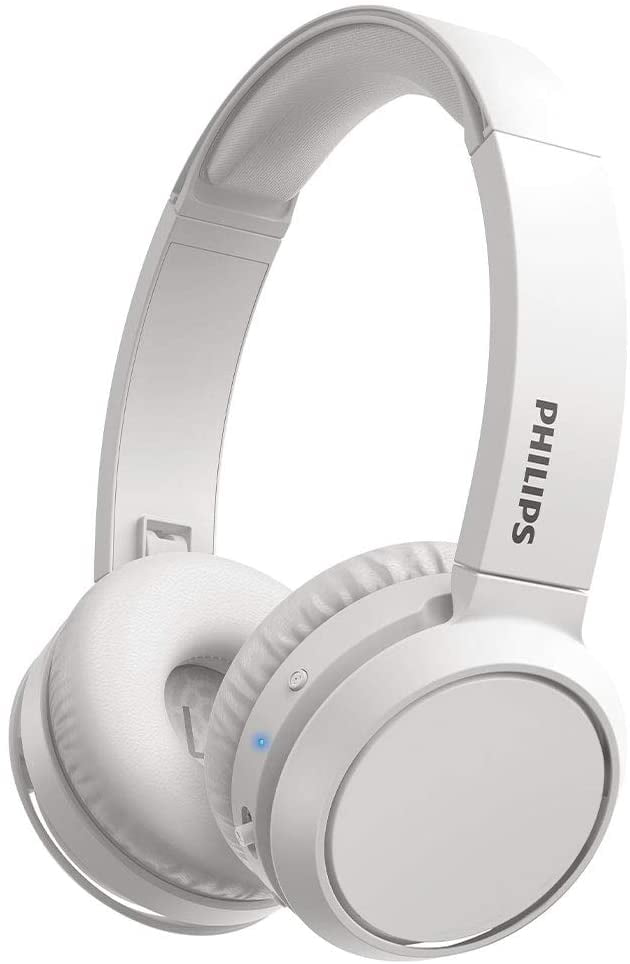 Philips Headphones H4205WT/00 with Bass Boost Button (Bluetooth, 29 Hours' Time, Charging Feature, Noise Isolating, Flat Folding), Matte White Walmart.com