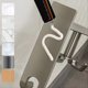 thumbnail image 3 of Wall-Mounted Kitchen Rotary Hook Rack,Aluminum Storage Hanger, 3 of 4