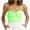 Green, variant on WREESH Womens Tube Top Fashion Strapless Strapless Bra Solid Color Threaded Knitted Top Brown