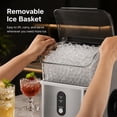 thumbnail image 5 of Auseo Nugget Ice Maker Countertop, 35Lbs/24H , 6 Min/Round with Self-Cleaning Stainless Steel Ice Machine，Silver, 5 of 9