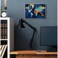 thumbnail image 2 of Stupell Industries World Map Modern Rainbow Textured Design Wall Plaque by Michael Mullen, 13" x 19", Wall Plaque, 2 of 6