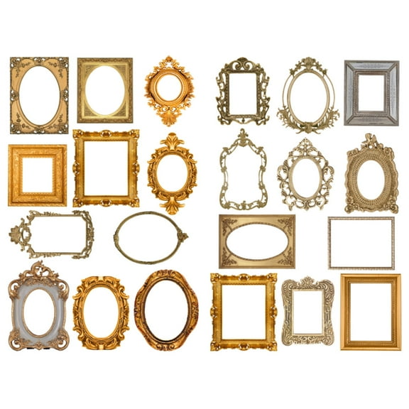 Retro Photo Frame Pre-cut Sticker Anti-UV Waterproof Decoration Album Planner Stickers Scrapbooking Diary Sticky Paper Flakes