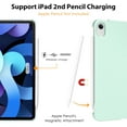 thumbnail image 3 of DTTO iPad Air Case 5th / 4th Generation 10.9 Inch, Hard Back, Sparkled and Sheen Front Cover for iPad Air 10.9" 5th / 4th Gen 2022 2020, Support 2nd Gen Pencil, Auto Sleep/Wake - Matcha Green, 3 of 6