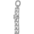 thumbnail image 3 of 14K White Gold 1/2Ct. Diamond Cross Pendant (24 X 13) Made In India pm4968-050-wa, 3 of 6