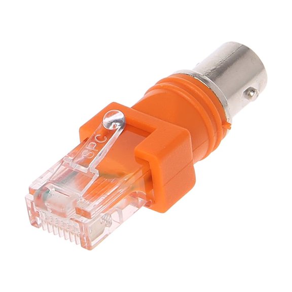 1 PC BNC Female To RJ45 Male Adapter Chassis Panel Mount Monitor Accessories