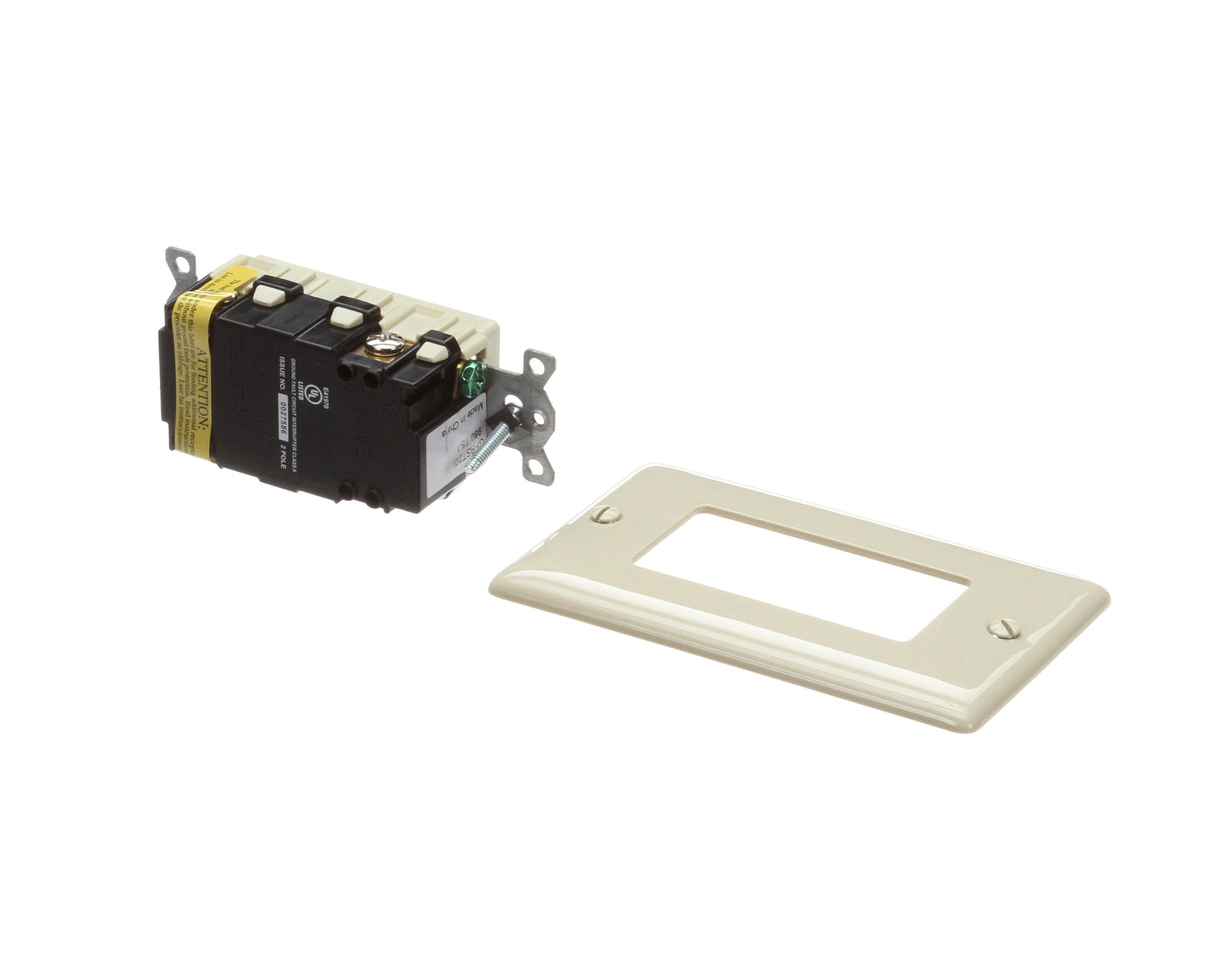 Hubbell Lighting GFRST20I Ivory 20 Amp Rectavcle Gfi