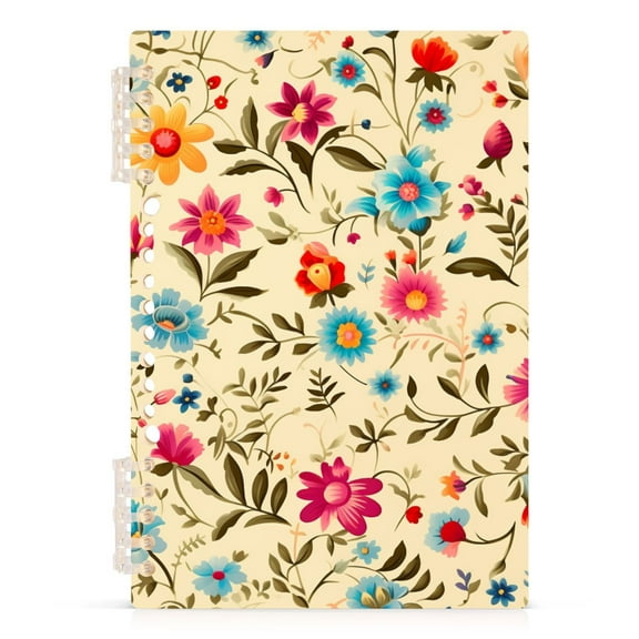 Beautiful Flower Floral Spiral Journal Notebook College Ruled Notebook 8.3" x 5.7" A5 Lined Thick Paper Page