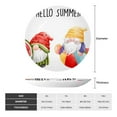 thumbnail image 2 of Salouo Summer Gnome Pattern Bone China Decorative Plate,Holiday Decor Decorative Ceramic Plates with Stand Elegant Home DéCor for Hallway/Living Room/Bedroom-6in, 2 of 6