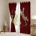 thumbnail image 3 of Homewish Kawaii Leopard Cheetah Black Out Curtains, Fashion Wildlife Print Curtains Pack of 2 (42x63 Each), Teens Adult Men Women Bedroom Curtains, Curtains and Drapes Decor, 3 of 6