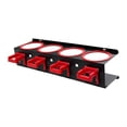 thumbnail image 3 of hengtong Multi Slot Spray Bottle Storage Rack Heavy Duty Wall Mounted Organizer Shelf for red 4 holes, 3 of 10