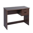 thumbnail image 6 of Computer Desk, Multipurpose Home Office 35.4" Study Writing Desk Workstations with 2 Storage Drawers, Walnut, 6 of 9