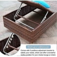 thumbnail image 4 of 4 Pcs Multi Position Adjustment Brackets 5 Position Adjustable Chaise Lounge Bracket Replacement Part for Outdoor Patio Lounge Back Support Plastic Pa, 4 of 5