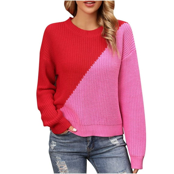 New Arrivals BeiFu Sweaters for Women Plus Size Long Sleeve Pullover Professional Tops Fall Clothes Womens Knit Sweater Long Sleeve Shirts
