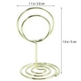 thumbnail image 5 of WHAMVOX 12PCS 50cm Circle Shaped Memo Photo Stand Holder Metal Paper Note Clips for Wedding Party Table Decoration (Golden), 5 of 8