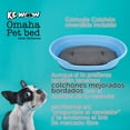 thumbnail image 3 of KE WOOW Cama Mediana para Perro, Gato, Conejo y otras Mascotas, Cesta de Plástico, Incluye Colchón Doble Cara, Color Azul KE WOOW Cama Plana con colchón mediana, 3 of 10