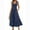 c01Blue, variant on JGGSPWM Women's Summer Maxi Dress Boho Spaghetti Straps Casual Long A-line Pleated Beach Dress Square Neck Flowy Sun Dress Yellow M