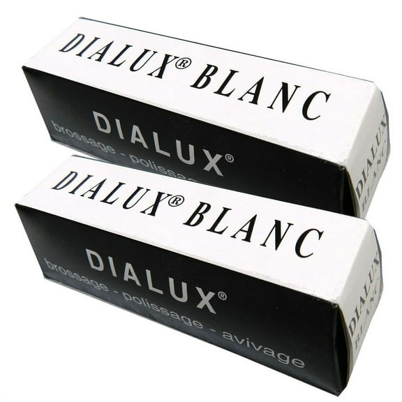White Dialux Polishing Compound 2 Bars Blanc Rouge Polish Gold, Silver, Platinum