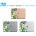 thumbnail image 6 of IBENZER 2022 2021 MacBook Air 13 inch Case M1 A2337 A2179 A1932 Plastic Hard Shell Case with Keyboard Cover for Apple Mac Air 13 with Touch ID (2018-2022), Tropical Flower, W-AT13-EFL+1, 6 of 11