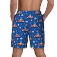 thumbnail image 4 of Uemuo Dinosaur Driving Pattern Mens Swim Trunks Quick Dry Board Shorts with Mesh Lining, Stretch Beach Shorts Quick Dry No-Chafing Board Shorts-, 4 of 9