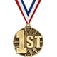 image 0 of 1st Place Medals, 2" Gold Diecast 1st Place Medal Award 1 Pack