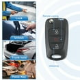 thumbnail image 3 of 3 Button Flip Car Keyless Entry Remote Control Key Fob NYOSEKSAM11ATX for Kia Soul 2011-2013 Sportage 10-13 315MHz, 3 of 7
