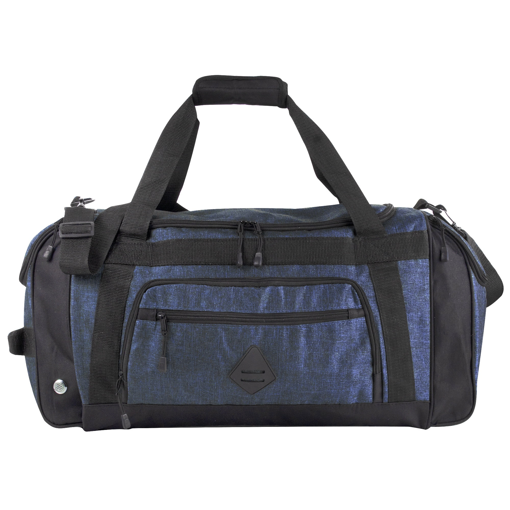 Summit Ridge 24"L Duffel Bag 42 Liter Capacity for Gym Clothes, Sports Equipment, Towels, Sneakers, Travel, Commute in Navy Blue
