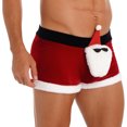 thumbnail image 4 of Disfraz navideño para hombre, calzoncillos tipo bóxer de tiro bajo, ropa de noche para fiestas temáticas de carnaval, cosplay, clubes y actuaciones en el escenario, 4 of 5