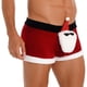 thumbnail image 4 of Disfraz navideño para hombre, calzoncillos tipo bóxer de tiro bajo, ropa de noche para fiestas temáticas de carnaval, cosplay, clubes y actuaciones en el escenario, 4 of 5