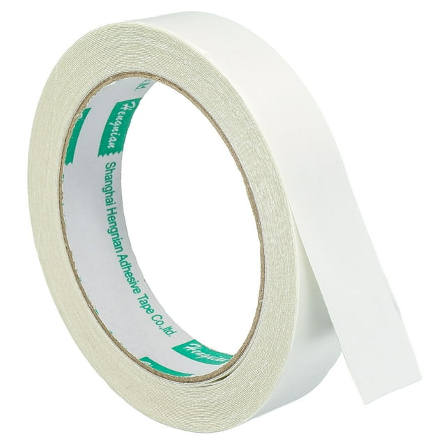Unique Bargains Ruban Adhésif Double Face 20mmx10m Tissu en Maille, Blanc 1 Rouleau