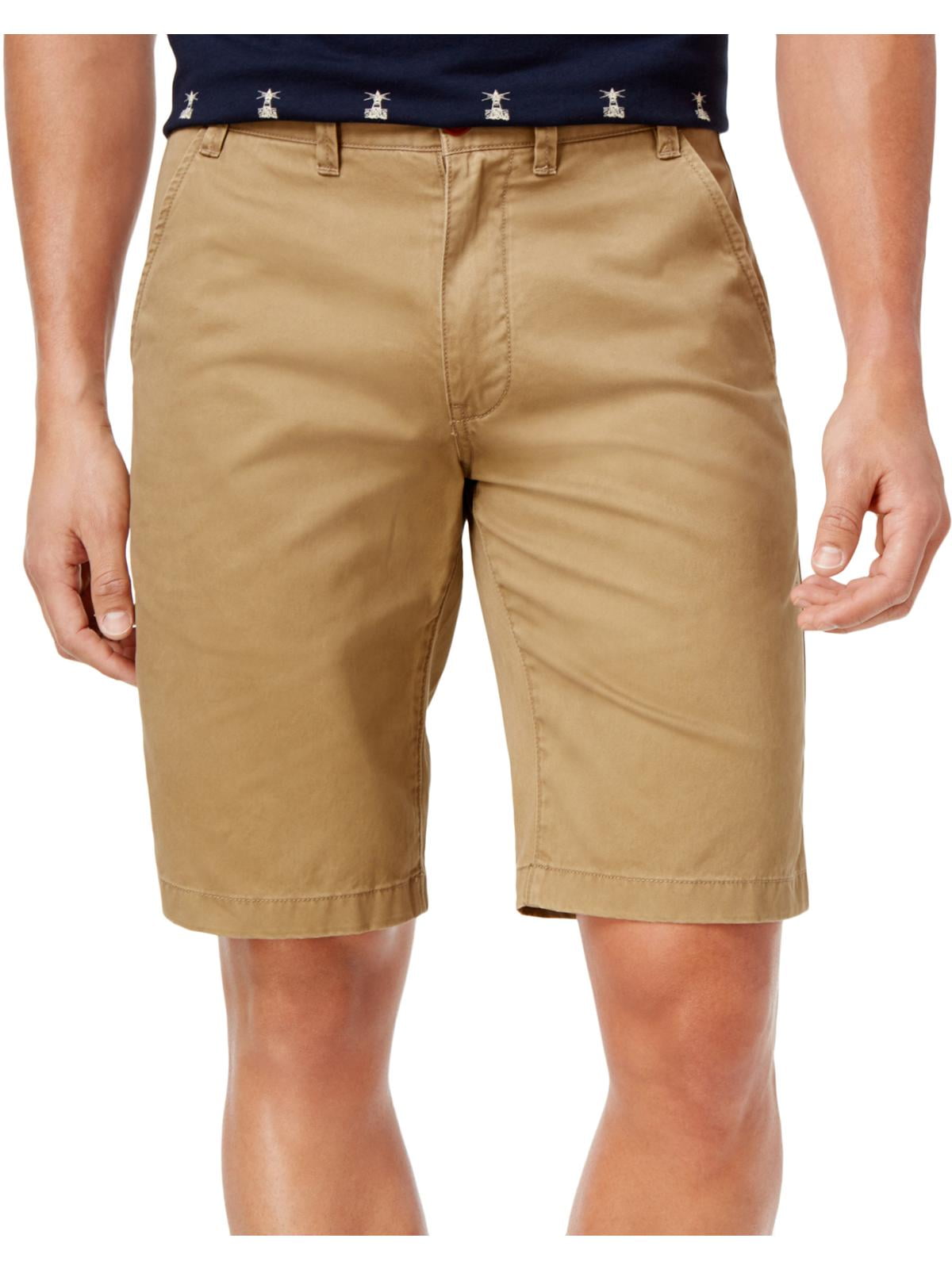 Barbour Mens Cotton Stretch Khaki Shorts - Walmart.com
