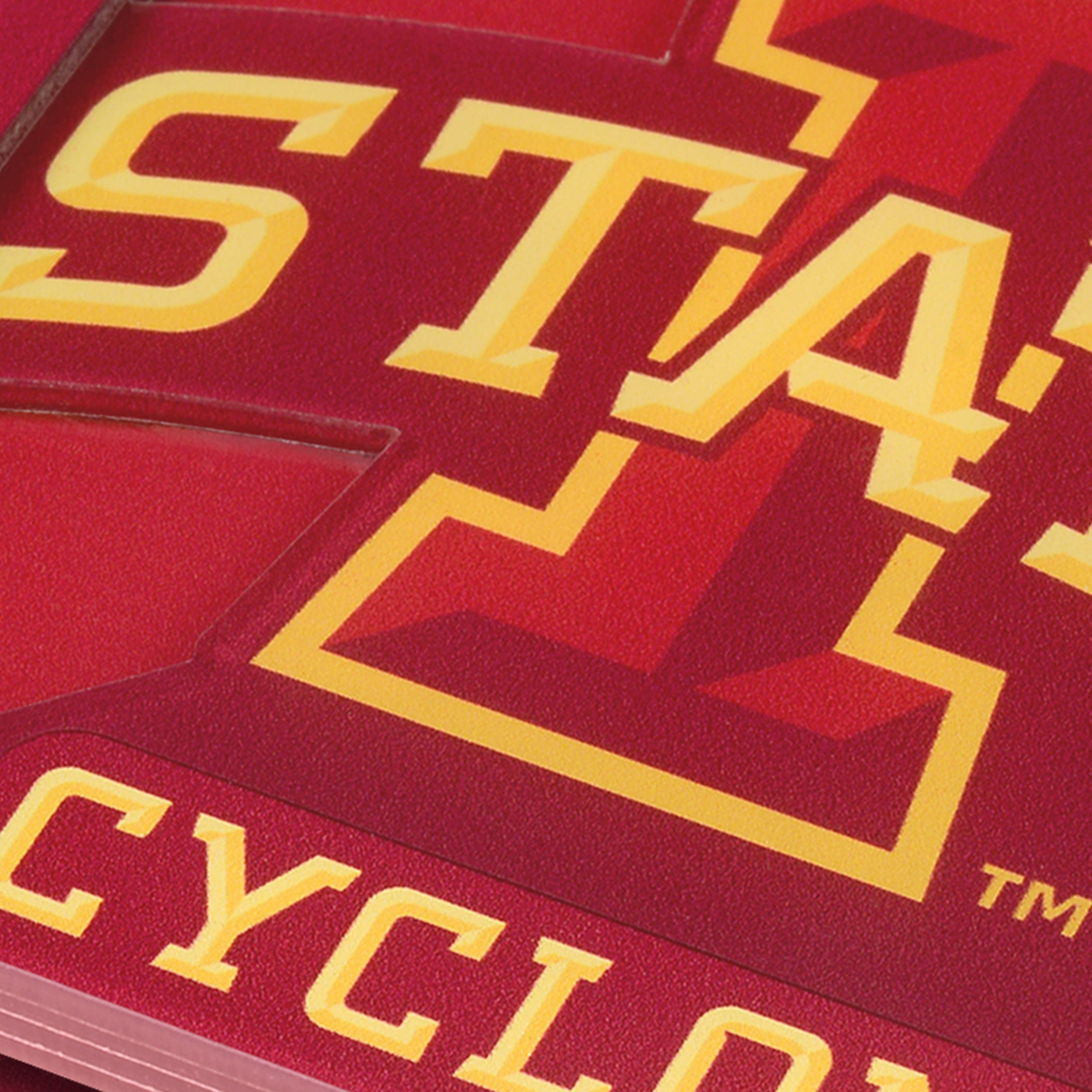 YouTheFan NCAA Iowa State Cyclones 3D-LSC 3D Logo Series Coasters - Pack of 2