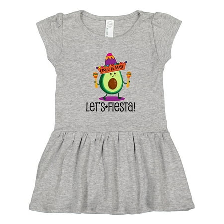 

Inktastic Cinco De Mayo Lets Fiesta Avocado Gift Toddler Girl Dress