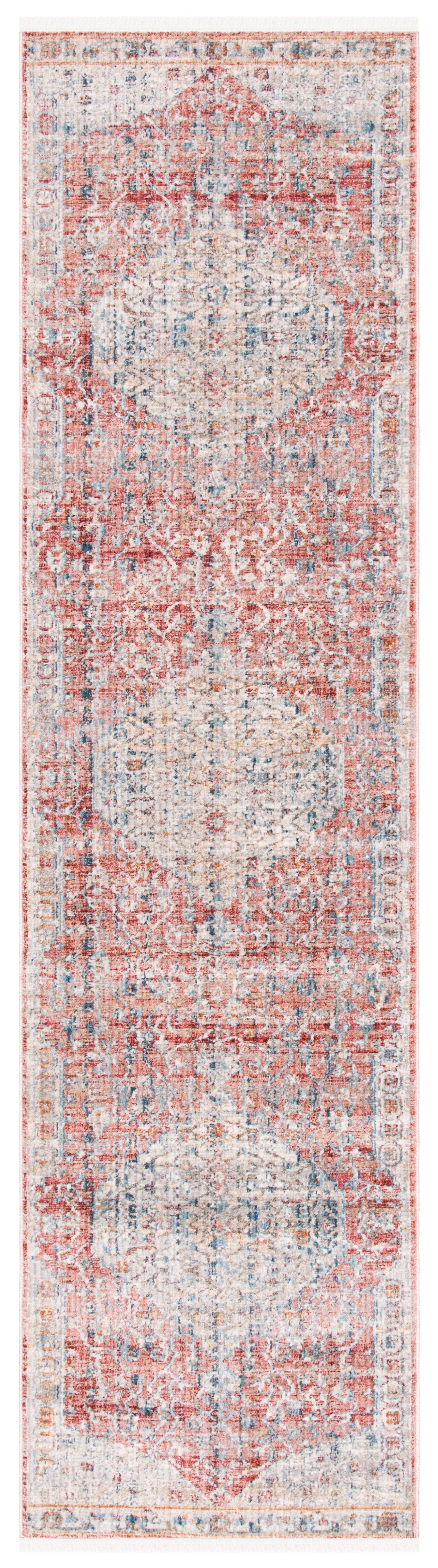 Safavieh Kenitra Jermaine Oriental Polyester Runner Rug, Pink/Gray, 2'2" x 8'