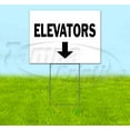 thumbnail image 1 of Elevators Down (18" x 24") Yard Sign, Includes Metal Step Stake, 1 of 6