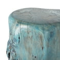 thumbnail image 3 of Unique Wooden Side Table - Mid Century Side Table - Tamarind Wood Side Table - Small Accent Table (Blue), 3 of 5