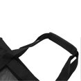thumbnail image 3 of Travel Bag Large Capacity Wearable Portable Mesh Hand Luggage Bag with Side Pocket for Gym Sports Home Black, 3 of 5