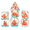 Bird, variant on DND Dice Set 7Pcs Polyhedral Resin Dice, Red Scorpion Core RPG Dice with White Numbers for Tabletop Games
