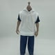 thumbnail image 5 of Sudadera con capucha y pantalones sin mangas, 3 piezas, escala 1/6, disfraz de tela realista de moda sudadera con capucha blanca, 5 of 7