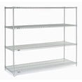 thumbnail image 2 of Global Industrial 14548Z 54 x 14 x 86 in. Nexel Poly-Z-Brite Wire Shelving, Clear, 2 of 4