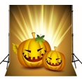 thumbnail image 1 of XDDJA Polyester Fabric Halloween Photography Backdrops Golden Pumpkin Shoot Background for Studio Props 5x7ft, 1 of 2