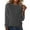 Grey #808, variant on Womens Sweaters Cozy European And American Solid Color Loose Ladies Sweater Spring Autumn One Word Shoulder Exposed Business Casual Sweaters