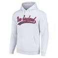thumbnail image 2 of Unisex Starter White New England Patriots Tailsweep Pullover Hoodie, 2 of 3