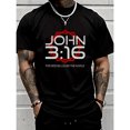 thumbnail image 1 of Men'S Casual Short-Sleeve T-Shirt for Both Genders - Features a Star Pattern Print, Made from 100% Breathable Knit Fabric, with a Regular Fit Round Neck Design, Suitable for Summer Outdoor Activities, 1 of 6