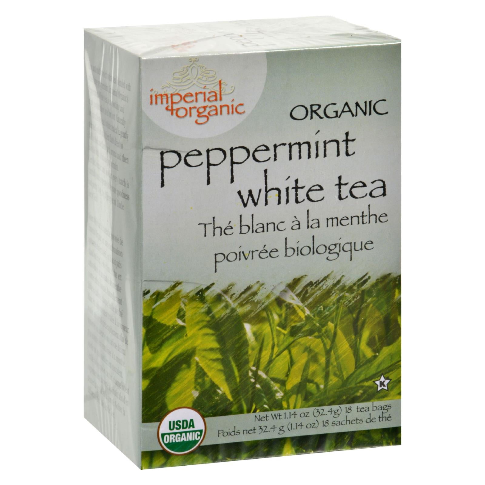 Uncle Lee'S Imperial Organic Peppermint White Tea, 18 Bags