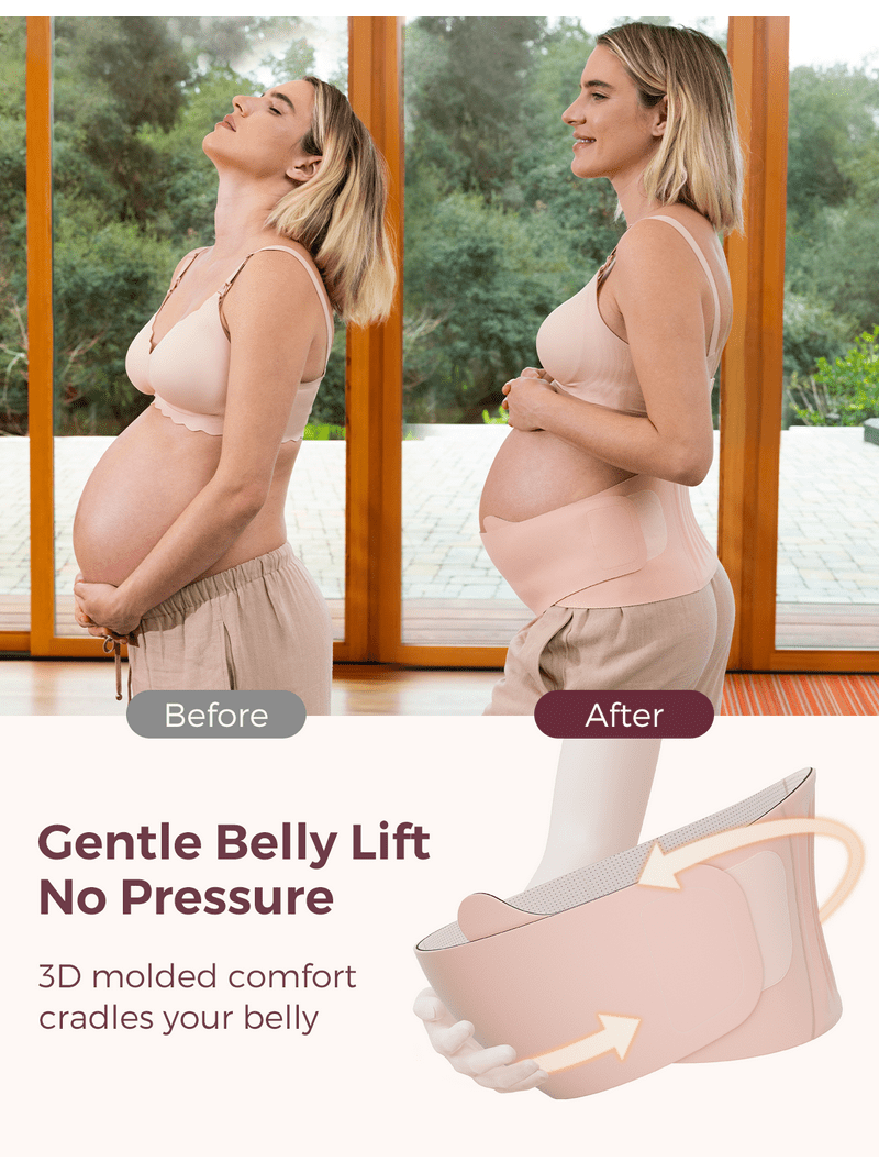 Momcozy, Belly Support Band, XL, Pink, Breathable Fabric - Walmart.com
